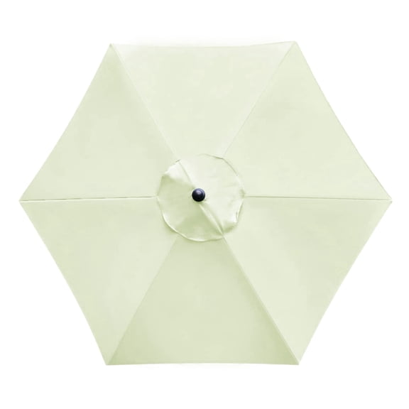 Bibana Replacement Canopy for 7.5ft Patio Umbrella, Market Umbrella Top with 6 Ribs, Outdoor Umbrella Cover (Beige)