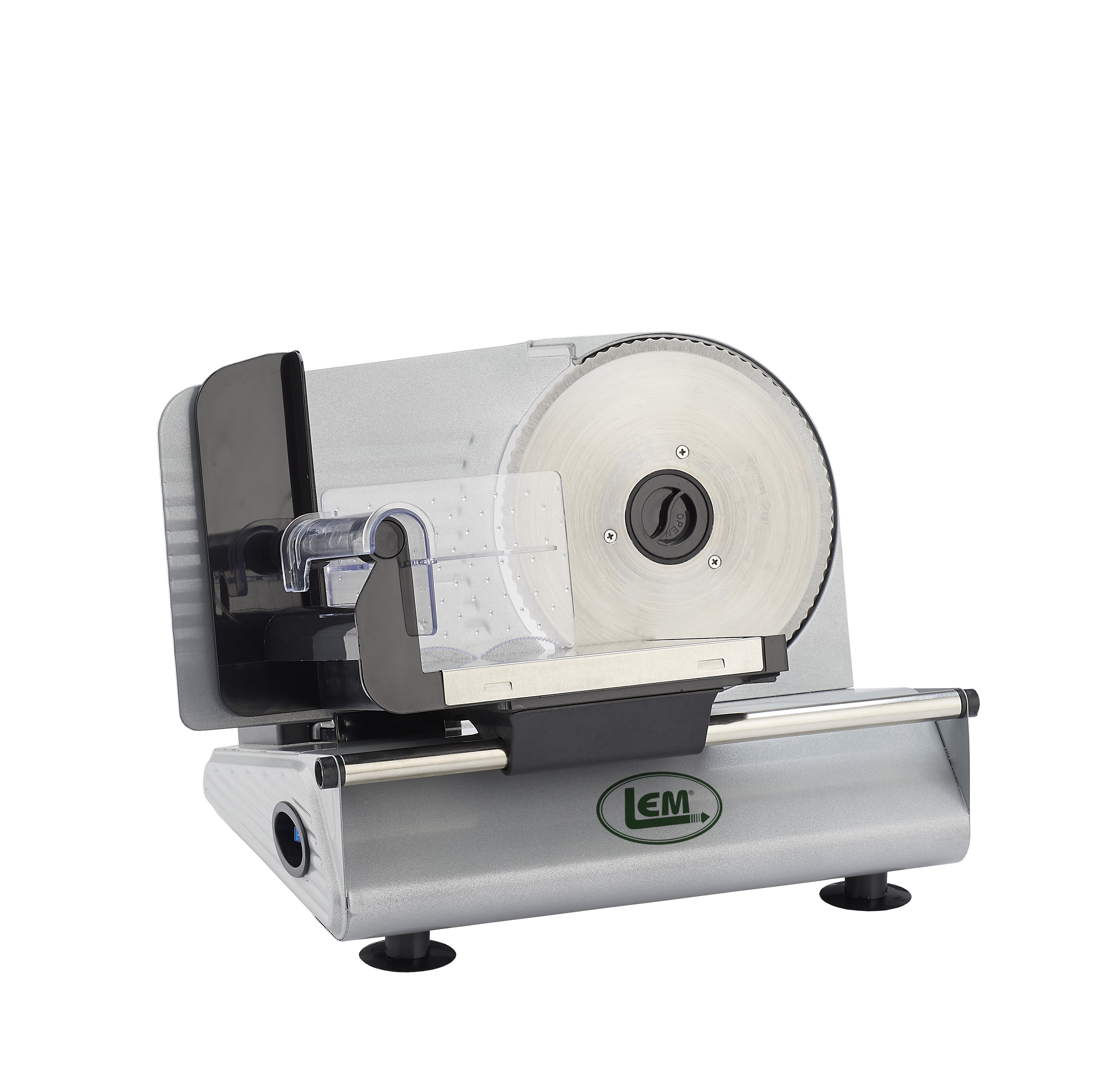 LEM Silver 7.5 Inch Electric Meat Slicer with Stainless Steel Blade