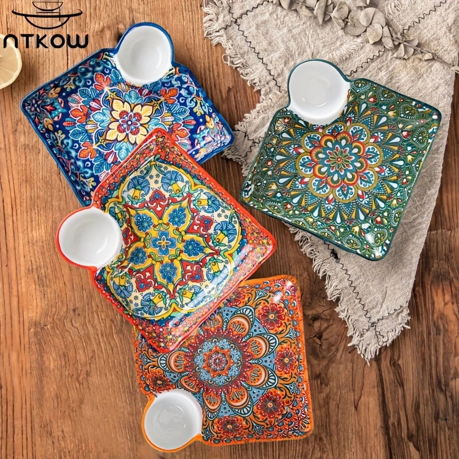 12 Inch Serving Platters Set Of 4, Ceramic Serving Tray, Large - View #6