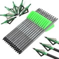 thumbnail image 1 of 7.5" Crossbow Bolts Carbon Arrows Bolts Blade Arrowheads Archery Hunting, 1 of 11