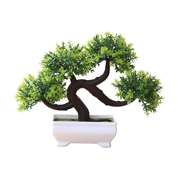7.5" Dragon Beard Tree Artificial Green Plant Pots with Pot, Indoor Plant Pots, Colorful Dragon Beard, Plant Combination Indoor Desktop Ornaments, Simulation Artificial Flower Plant Bonsai