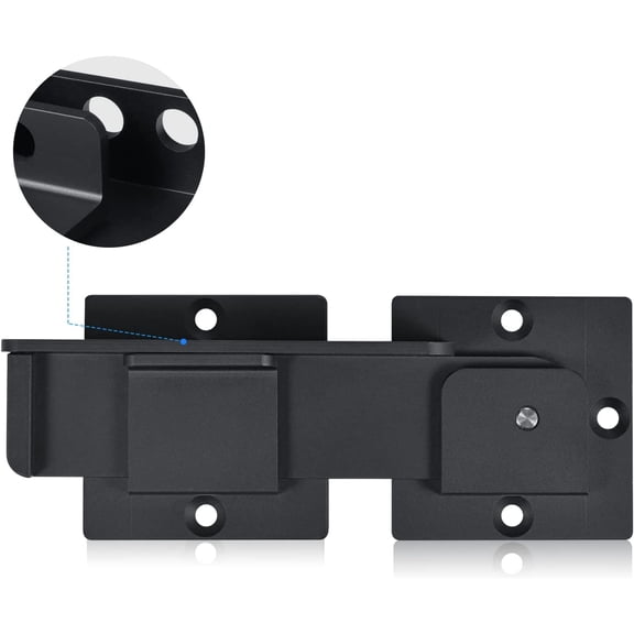 7.5" Flip Gate Latch Lock with Padlock Holes, 4mm Heavy Duty Aluminum Alloy Door Latch for Outdoor Wooden Fence, Swing and Sliding Open Gate, Double Gate, Barn Door, Shed, Vinyl Fence, Yard