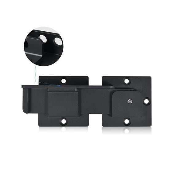 7.5" Flip Gate Latch Lock with Padlock Holes, 4mm Heavy Duty Aluminum Alloy Door Latch for Outdoor Wooden Fence, Swing and Sliding Open Gate, Double Gate, Barn Door, Shed, Vinyl Fence, Yard