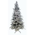 thumbnail image 1 of 7.5' Flocked Balsam Fir Prelit Artificial Christmas Tree with AlwaysLit Technology, 1 of 4