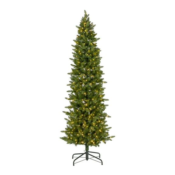 7.5 Ft Natural Cut Narrow Saginaw Spruce Christmas Tree