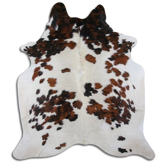 7.5 Ft X 6.5 Ft Brazilian Cowhide Skin Rug by Hilason Hair-On Leather Carpet