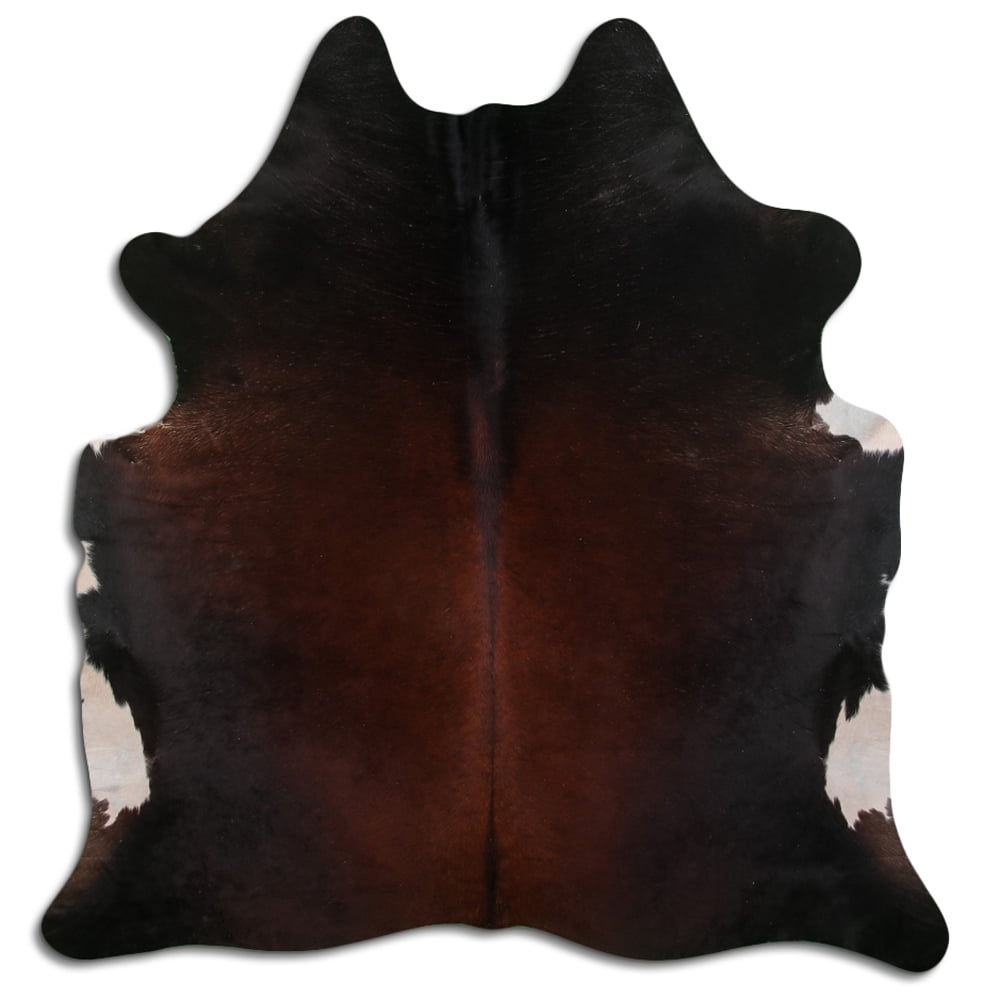 7.5 Ft X 6.5 Ft Brazilian Cowhide Skin Rug by Hilason Hair-On Leather ...