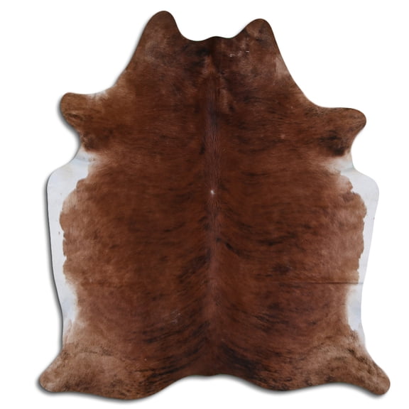 7.5 Ft X 6.5 Ft Brazilian Cowhide Skin Rug by Hilason Hair-On Leather Carpet