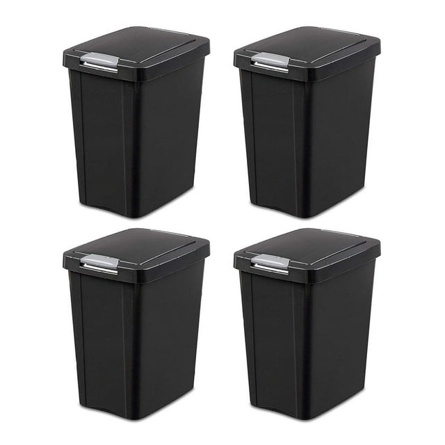 7.5 Gallon TouchTop Wastebasket with Lid That Opens with Touch