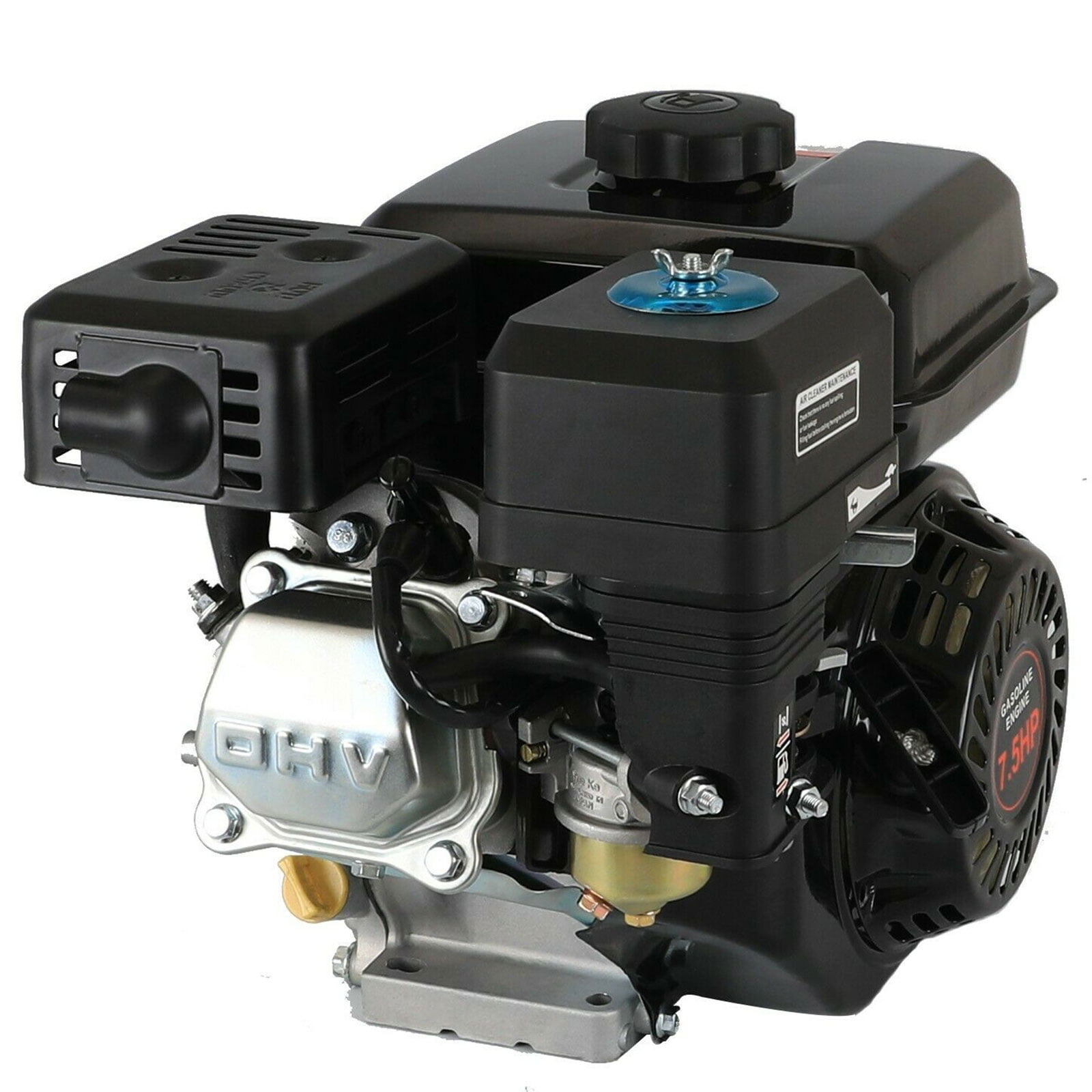 7.5 HP 4 Stroke Gasoline Engine 212cc Air Cooled Horizontal Gas Engine Motor