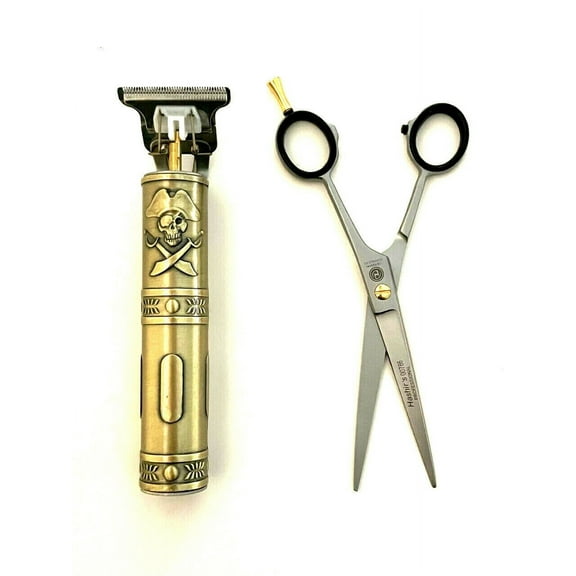 7.5″ Hashir Professional Beard Hair Nose Ear Scissors Rechargeable Cordless Trimmer