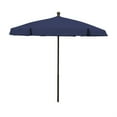 thumbnail image 1 of 7.5' Hex Garden Patio Umbrella 6 Rib Push Up Champagne Bronze with Navy Blue Vinyl Coated Weave Canopy, 1 of 1