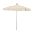 thumbnail image 1 of 7.5' Hex Garden Umbrella 6 Rib Push Up Champagne Bronze with Natural Vinyl Coated Weave Canopy, 7GPUCB-Natural, 1 of 1