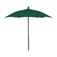thumbnail image 1 of 7.5' Hex Patio Umbrella 6 Rib Push Up Champagne Bronze with Forest Green Spun Poly Canopy, 1 of 1