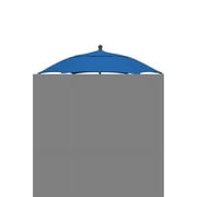 7.5 Hex Patio Umbrella 6 Rib Push Up Champagne Bronze with Pacific Blue Spun Poly Canopy, 7HPUCB-Pacific Blue