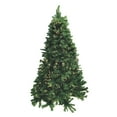 thumbnail image 1 of 7.5 ft Green Hinged Noble Fir Artificial Christmas Tree with 550 Pre-Strung Clear LED Lights, 1 of 5