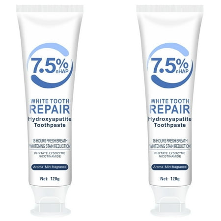 7.5% Hydroxyapatite Toothpaste, Hydroxyapatite Toothpaste, 7.5% White Tooth Repair Hydroxyapatite, 7.5% Repair Toothpaste, Gentle Mint, Fresh Breath