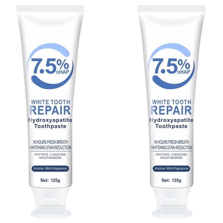 7.5% Hydroxyapatite Toothpaste, Hydroxyapatite Toothpaste, 7.5% White Tooth Repair Hydroxyapatite, 7.5% Repair Toothpaste, Gentle Mint, Fresh Breath