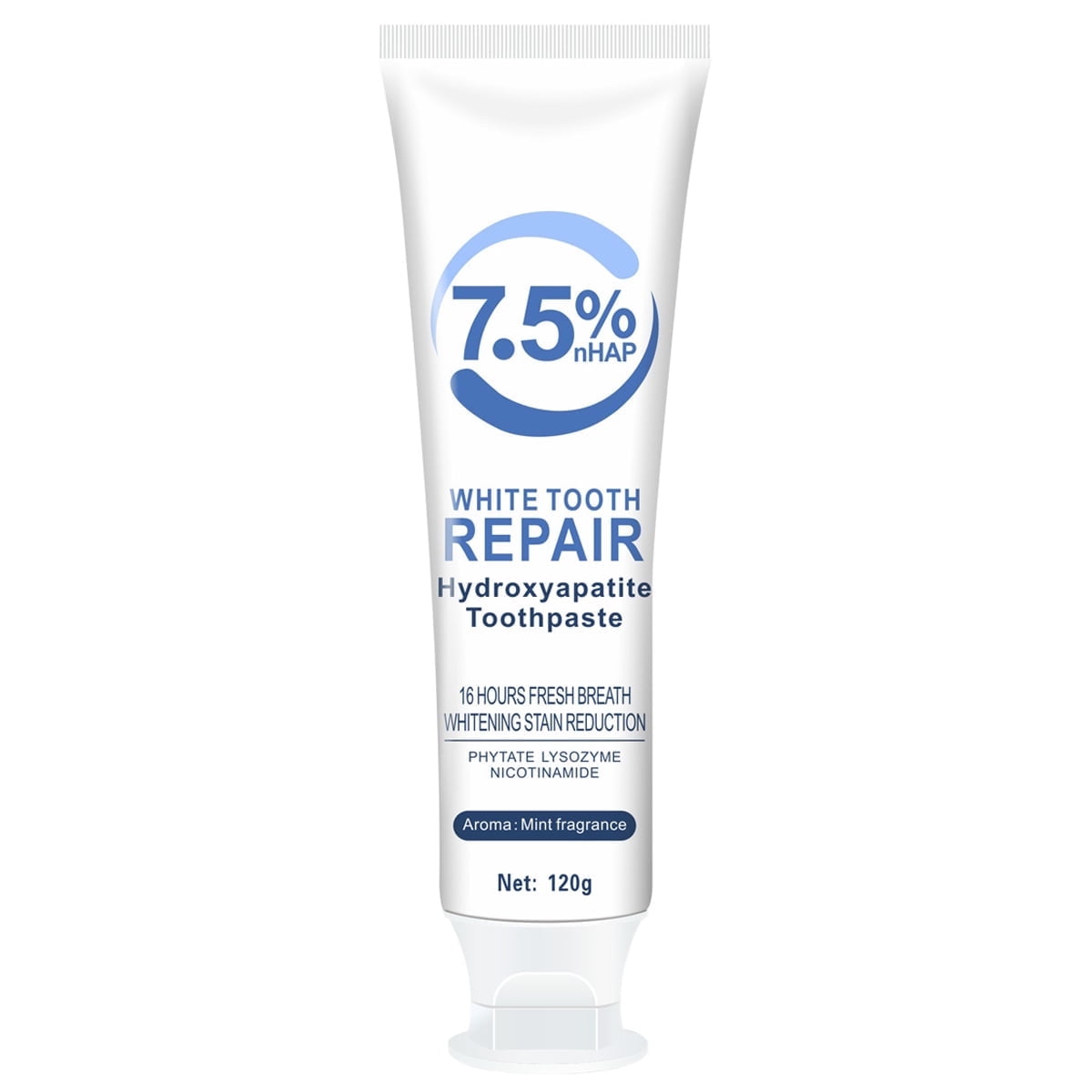 Bommot 7.5% Hydroxyapatite Toothpaste, Enamel Repair, Fluoride-Free ...