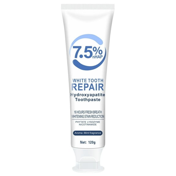 7.5% Hydroxyapatite Toothpaste, Hydroxyapatite Toothpaste, 7.5% White Tooth Repair Hydroxyapatite, 7.5% Repair Toothpaste, Gentle Mint, Fresh Breath