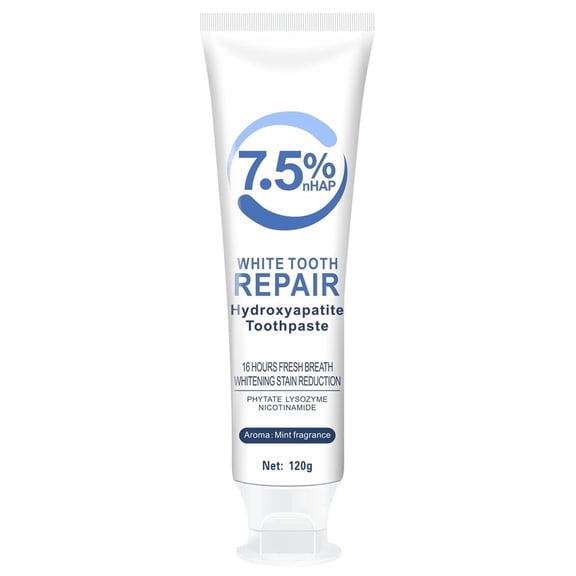 7.5% Hydroxyapatite Toothpaste, Whitening Toothpaste, Gentle Mint, Fresh Breath