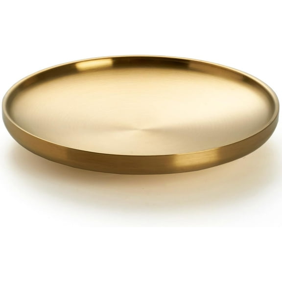 7.5 INCH Small Key Bowl for Entryway Table, Decorative Bowl for Keys, Catch All Bowl, Home Decor Accents (Gold)