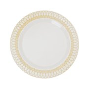 7.5 In. Gold Ovals Design Plates - 10 Ct.