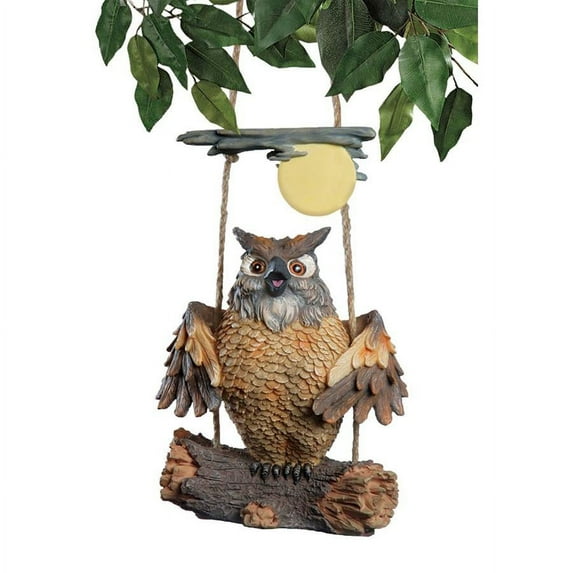 7.5 In. H Howie The Hoot Owl Swinging Sculpture