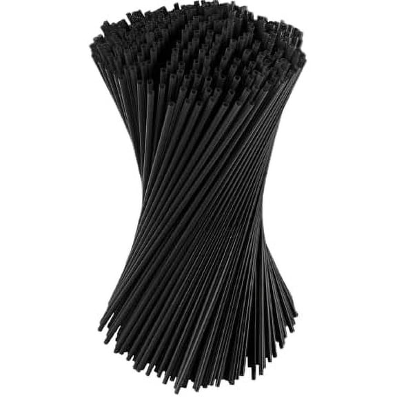 7.5 Inch Black Plastic Coffee & Cocktail Stirrer Straws, Disposable, Eco Friendly, Sip Stirrer, Bar Stirrer, Sip Straw, For Coffee, Cocktail, Latte and Tea - 7.5 Inches (7000)