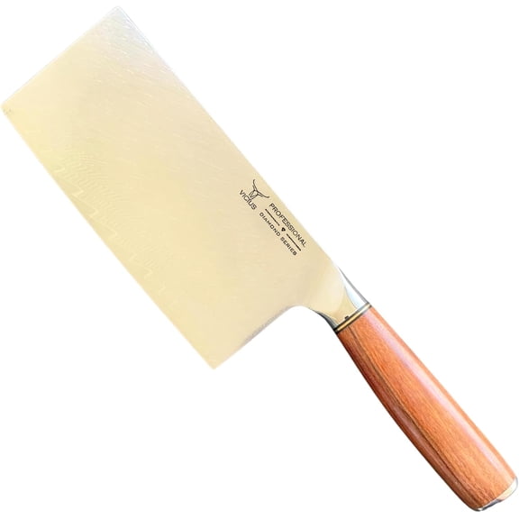 7.5-Inch Cleaver Knife, 67-Layer Damascus Steel Blade, Razor Sharp Meat & Vegetable Chopper, Tuoda Series
