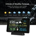 thumbnail image 1 of 7.5‑Inch Color Screen Weather Station With Rain Gauge, Indoor Outdoor Temperature And Humidity, Atmospheric Pressure, Calendar, Alarm Clock, WWVB Auto Calibration, Triple Remote Sensors, 1 of 9