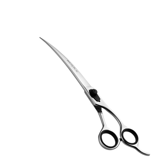 7.5-Inch Deluxe Hand-Crafted Japanese Steel Barber Curved Shear For Afro and Beard