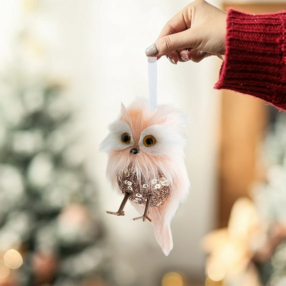 7.5 Inch Felt Christmas Ornaments - Handmade Holiday Hanging Decor with Snowflakes & Reindeer for Tree, Wreaths & Rustic Farmhouse Decor