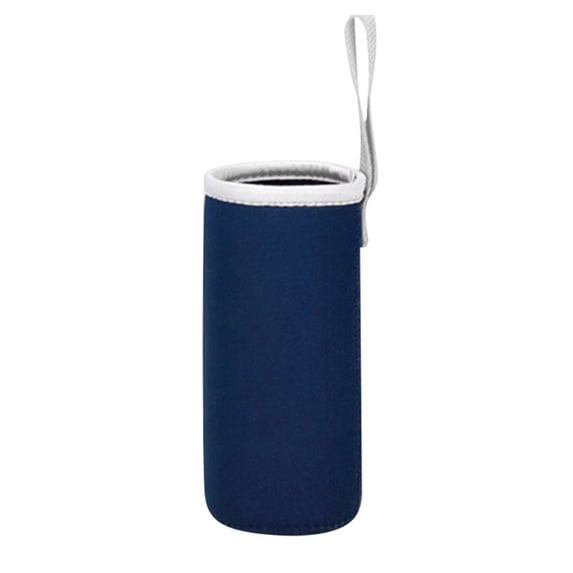 7.5 Inch Neoprene Insulated Water Bottle Sleeve with Carry Strap, Thick Protective Cup Holder for Glass Sport Bottles, Travel Mugs and Outdoor Drink Temperature Preservation