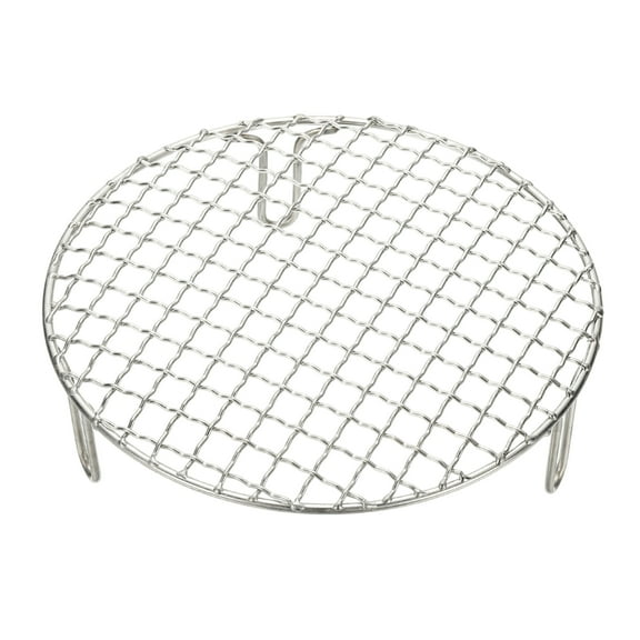 7.5 Inch Round Cooking Rack, Stainless Steel Canning Racks with Legs, Barbecue Mesh Grill for Baking Cooling Steaming Cookware