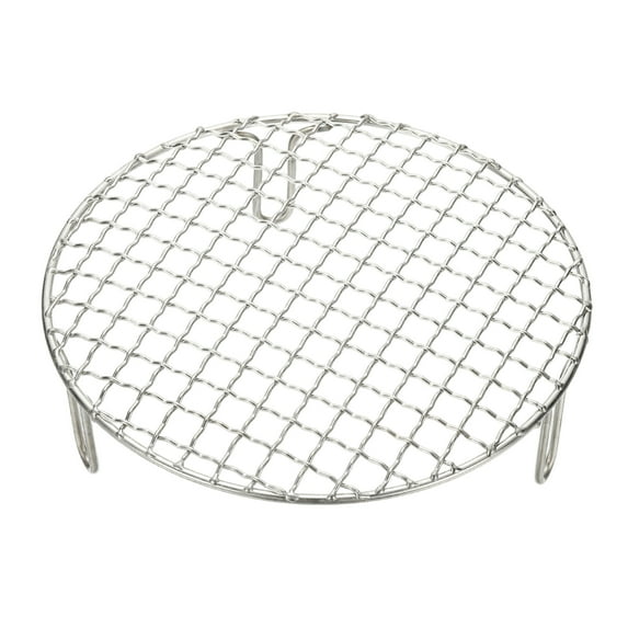 7.5 Inch Round Cooking Rack, Stainless Steel Canning Racks with Legs, Barbecue Mesh Grill for Baking Cooling Steaming Cookware