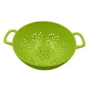7.5 Inch Small Colander Mini Food Strainer Double Handle Plastic Drain Basket Portable Kitchen Sieve for Fruits Vegetables Pasta Berries