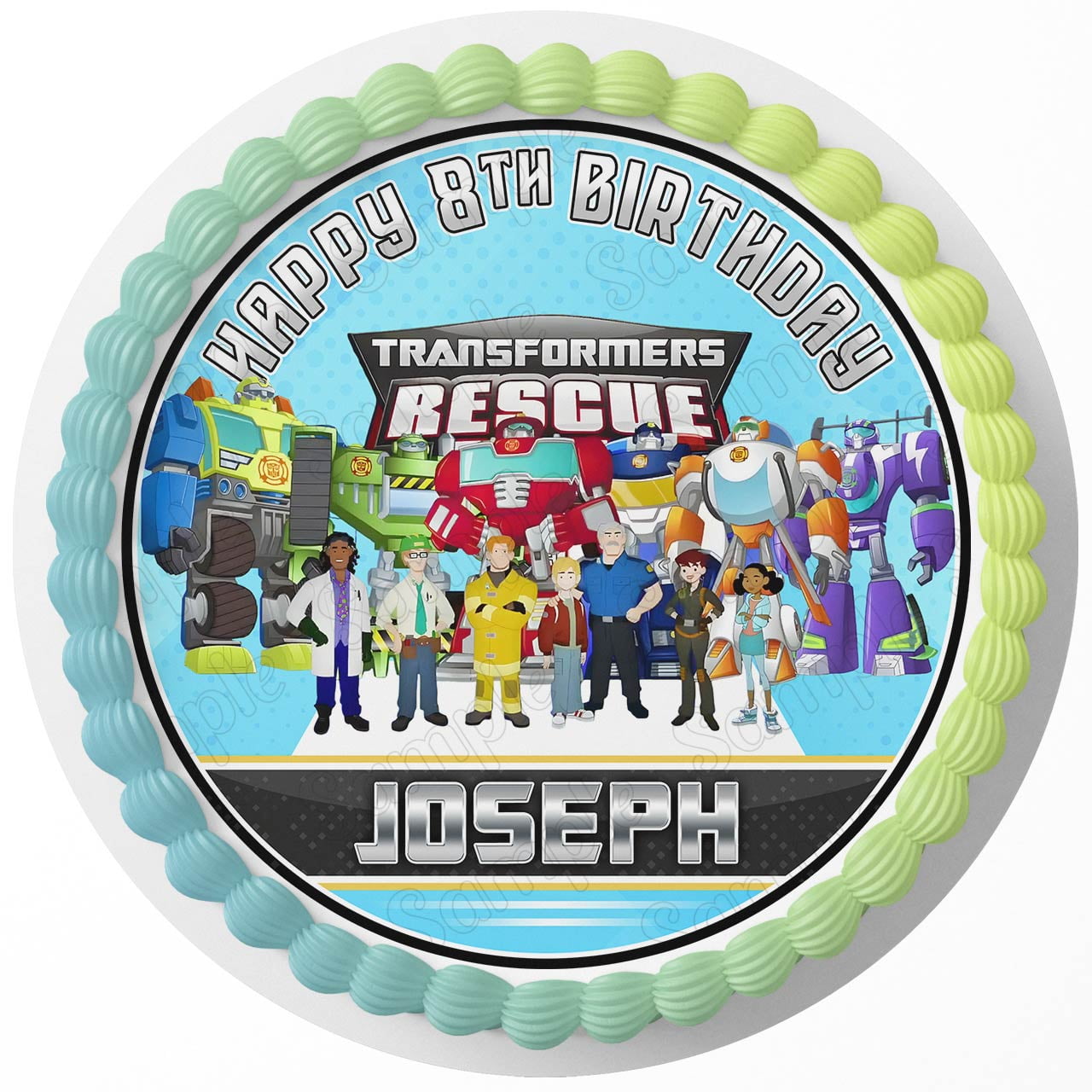 Rescue bots cake sale topper