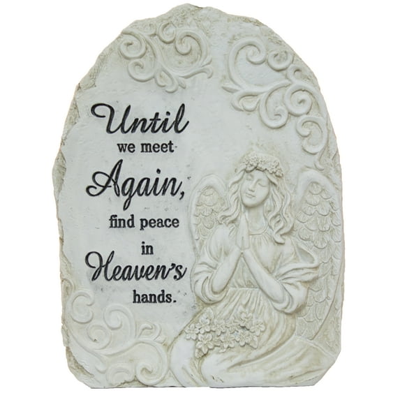 7.5 Inch tall Polystone Memorial Stone "Until We Meet Again…"