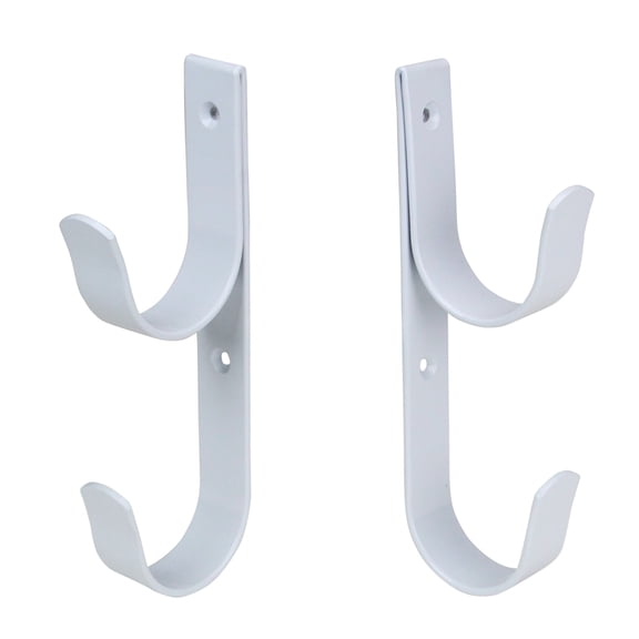 Swimline Hydro Tools Aluminum 2-Hook Hanger for Swimming Pool Telepoles, Skimmers and Hoses 2pc 7.5"