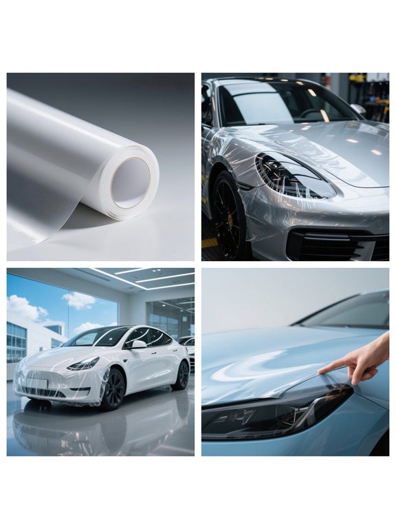 7.5 Mil Gloss PPF 4.8x5 FT Sample - Self-Healing Paint Protection Film for Car, SUV, Truck Bumper, Hood, Mirror DIY Test Piece Kit