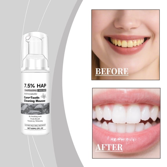 7.5% Nano Hydroxyapatite Mouthwash, Comprehensive Oral Care, Foaming Mouthwash, Freshens Breath, Cleans Teeth 60ml
