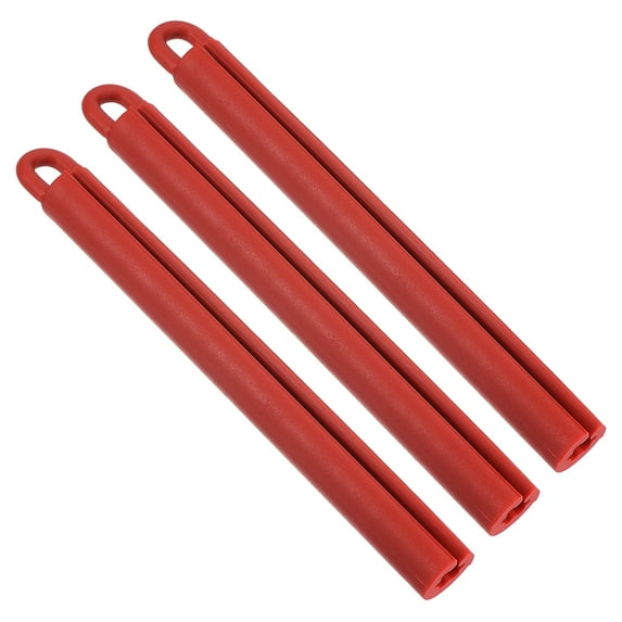 7.5" Pool Cue Hanger Snooker Billiard Table Cue Stick Rod Sleeve Hanging Tool Accessory, Red, 3 Pack