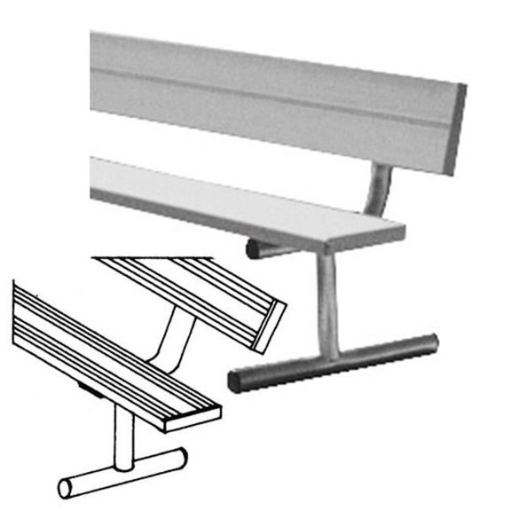 7.5' Portable Bench Back