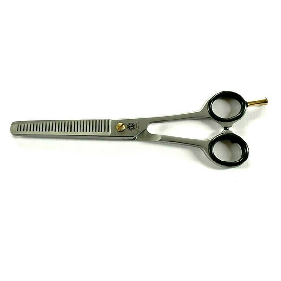7.5 Professional GERMAN Double Teeth Hair Trimming Thinning Scissors Shears + FREE TWEEZERS