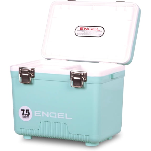 7.5 Qt Leak Proof Airtight Hard Shell Drybox Cooler Lunchbox Sea Foam