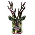 thumbnail image 1 of Northlight 7.5" Rainbow Electroplated Deer Head Christmas Decoration, 1 of 2