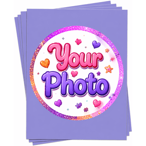 7.5" Round Pre-Cut Create your Own Photo Edible Image Cake Toppers, by Tnct. Email your Image After Purchase, See Product Details.