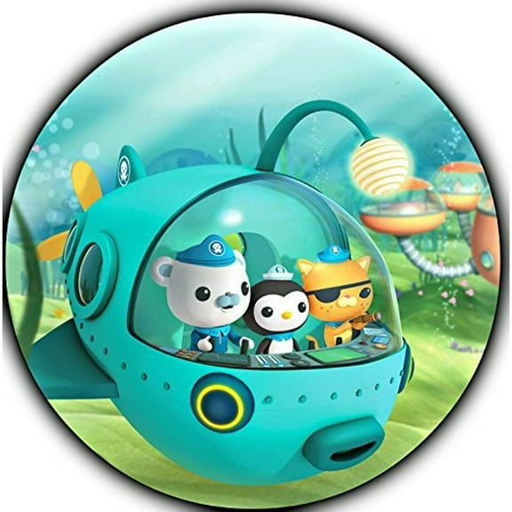7.5" Round The Octonauts Edible Image Cake Topper By TNCT