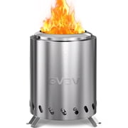 7.5" Tabletop Fire Pit - Smokeless & Portable Mini Fire Bowl, Dual Fuel, 304 Stainless Steel with Carry Bag for Outdoor